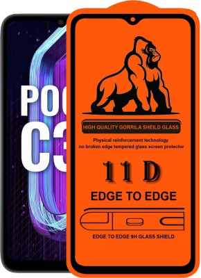 Forego Edge To Edge Tempered Glass for POCO C31(Pack of 1)
