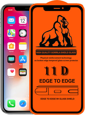 Forego Edge To Edge Tempered Glass for Apple iPhone X(Pack of 1)
