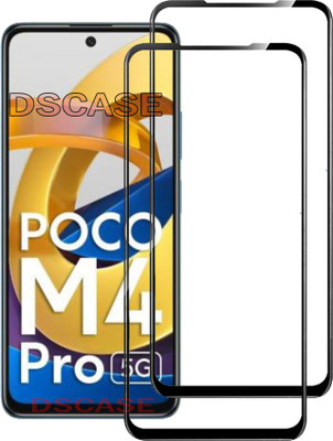 DSCASE Edge To Edge Tempered Glass for POCO M4 Pro 5G(Pack of 2)