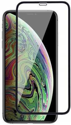 kmPPoWeR Edge To Edge Tempered Glass for Apple iPhone XS Max(Pack of 1)