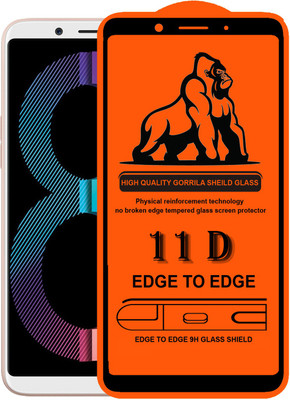 Forego Edge To Edge Tempered Glass for Oppo A83(Pack of 1)