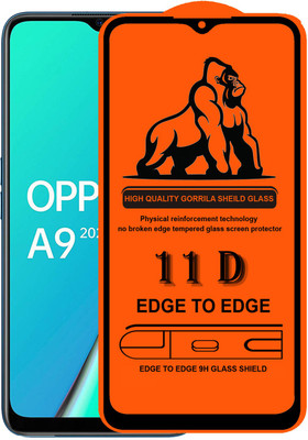 HQ Protection Edge To Edge Tempered Glass for Oppo A9 2020(Pack of 1)