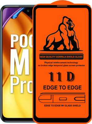 Forego Edge To Edge Tempered Glass for Xiaomi Poco M3 pro(Pack of 1)