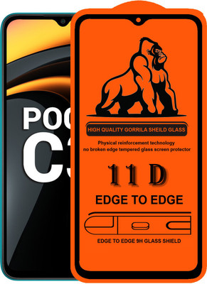 HQ Protection Edge To Edge Tempered Glass for Xiaomi Poco C3(Pack of 1)