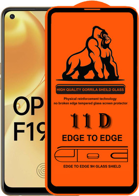 Forego Edge To Edge Tempered Glass for OPPO F19s(Pack of 1)
