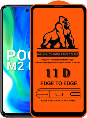 Forego Edge To Edge Tempered Glass for POCO M2 Pro(Pack of 1)