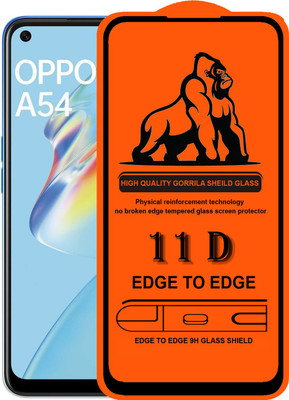 Forego Edge To Edge Tempered Glass for OPPO A54(Pack of 1)