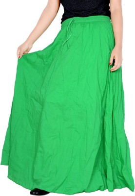 Sttoffa S Solid Women Regular Green Skirt