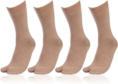 DOUBLE SEVEN Women Solid Calf Length(Pack of 4)