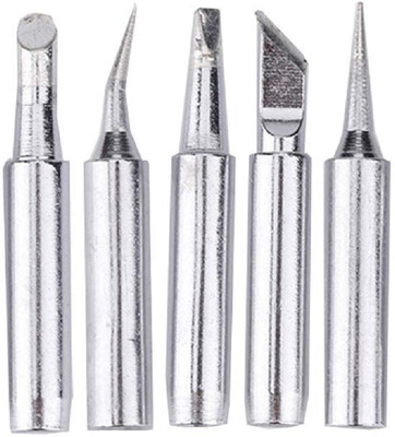KARSYN Bit -Tip 5 Pcs Set for 60 Watt Temprature controller Soldering Iron Bit Set 0 W Temperature Controlled(Conical, Flat, Pointed, Round Tip)