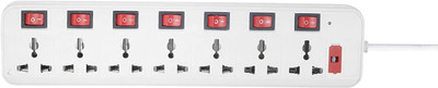 Leavess NXT-107 EXTENSION BOARD WITH 3MTR WIRE 7+7 SOCKET & SWITCH 7 Socket Extension Boards(White, Red, 3 m) Leavess NXT-107 EXTENSION BOARD WITH 3MTR WIRE 7+7 SOCKET & SWITCH 7 Socket Extension Boards(White, Red, 3 m)