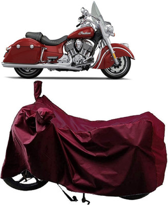 AutoFave Two Wheeler Cover for Indian(Springfield, Maroon)