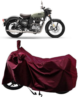 AutoKick Two Wheeler Cover for Royal Enfield(Classic 350, Maroon)
