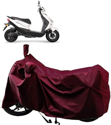 Autoprime Two Wheeler Cover for Ampere(Reo Elite, Maroon)