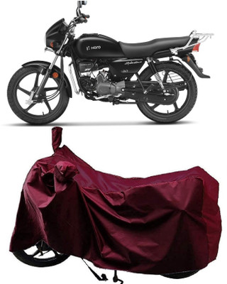 AutoFave Two Wheeler Cover for Hero(MotoCorp Splendor Plus, Maroon)