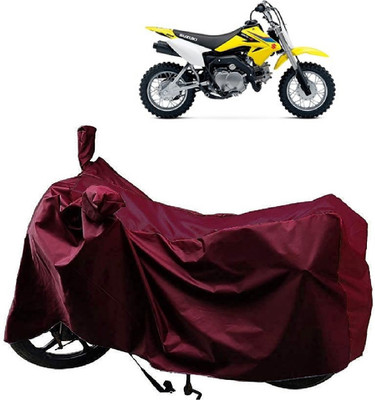 Autoprime Two Wheeler Cover for Suzuki(DR-Z50, Maroon)