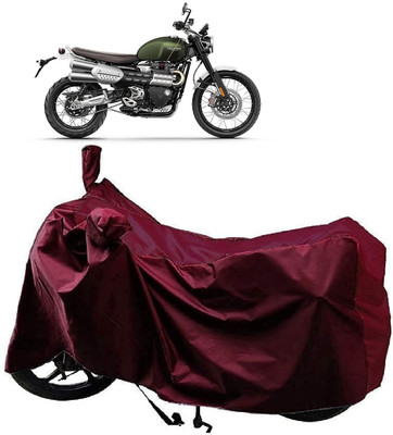 AutoKick Two Wheeler Cover for Triumph(Street Scrambler, Maroon)