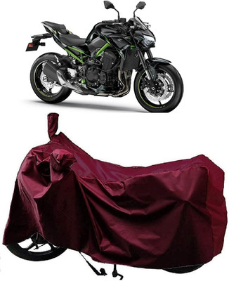 AutoKick Two Wheeler Cover for Kawasaki(Z900 BS6, Maroon)