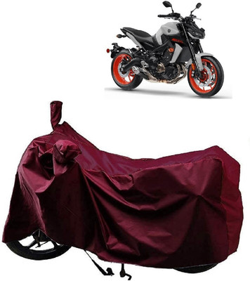 ANTOFY Two Wheeler Cover for Yamaha(MT 09 BS6, Maroon)