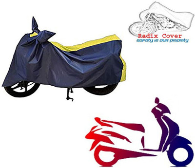 RadixCover Two Wheeler Cover for TVS(Creon, Black, Yellow)