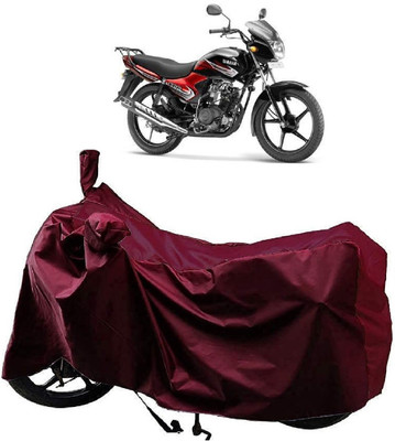 AutoFave Two Wheeler Cover for Yamaha(YBR 110, Maroon)