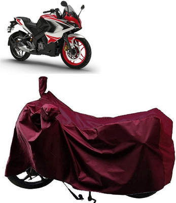 Autoprime Two Wheeler Cover for Bajaj(Pulsar RS200 BS6, Maroon)