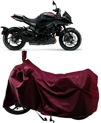AutoKick Two Wheeler Cover for Suzuki(Katana, Maroon)