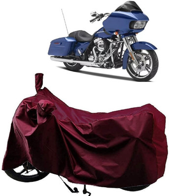 AutoKick Two Wheeler Cover for Harley Davidson(Road Glide Special, Maroon)