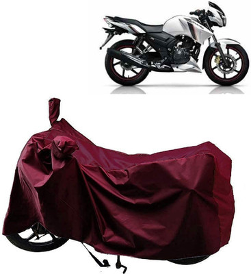 Autoprime Two Wheeler Cover for TVS(Apache 150, Maroon)