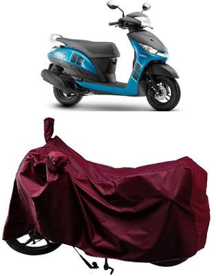 AutoFave Two Wheeler Cover for Yamaha(Alpha, Maroon)