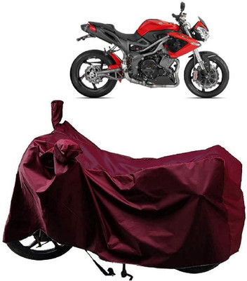 AutoKick Two Wheeler Cover for DSK Benelli(TNT R, Maroon)