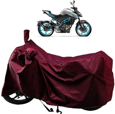 AutoFave Two Wheeler Cover for CFMoto(300NK, Maroon)