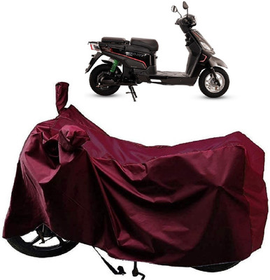 AutoFave Two Wheeler Cover for Hero Electric(Electric NYX e5, Maroon)