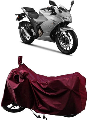AutoKick Two Wheeler Cover for Suzuki(Gixxer SF 250, Maroon)