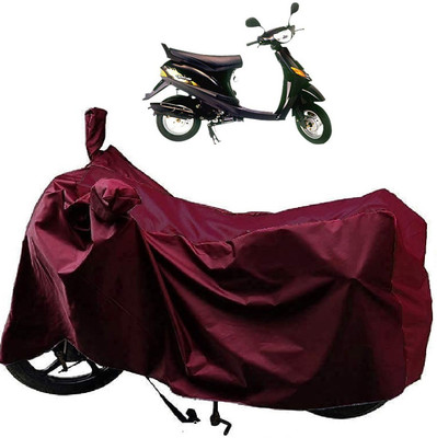 AutoFave Two Wheeler Cover for Bajaj(Spirit, Maroon)