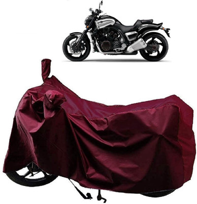 Autoprime Two Wheeler Cover for Yamaha(VMAX, Maroon)