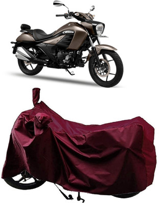 AutoKick Two Wheeler Cover for Suzuki(Intruder 250, Maroon)