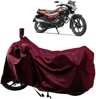 Mdstar Waterproof Two Wheeler Cover for TVS(Star City BS6, Maroon)