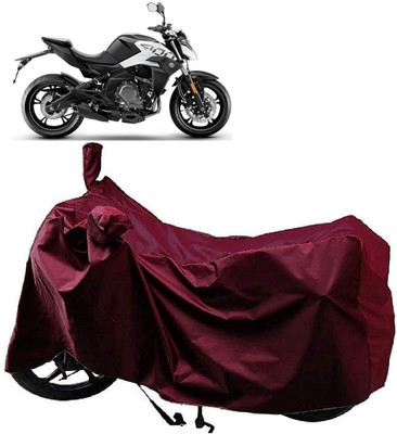 Autoprime Two Wheeler Cover for CFMoto(400NK BS6, Maroon)