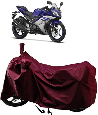 AutoFave Two Wheeler Cover for Yamaha(YZF R15 Ver 2.0, Maroon)