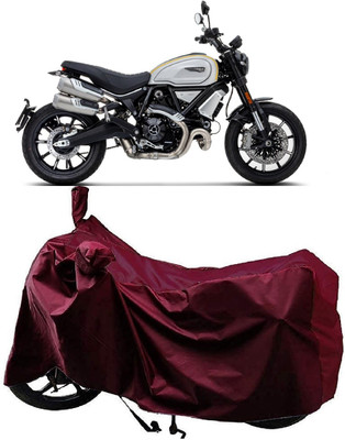 ANTOFY Two Wheeler Cover for Ducati(Scrambler 1100, Maroon)