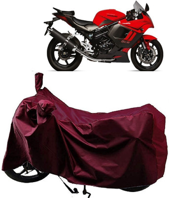 AutoFave Two Wheeler Cover for Hyosung(GT650R, Maroon)