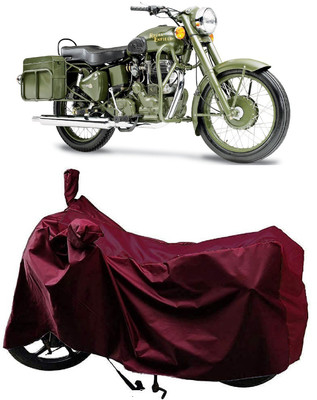 Autoprime Two Wheeler Cover for Royal Enfield(Battle, Maroon)