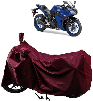 Autoprime Two Wheeler Cover for Yamaha(YZF R3, Maroon)