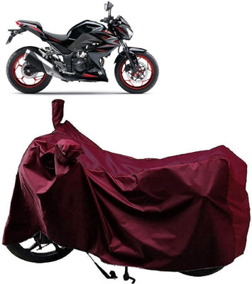 AutoKick Two Wheeler Cover for Kawasaki(Z250 BS6, Maroon)