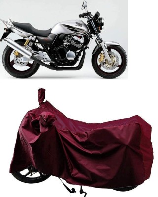 ANTOFY Two Wheeler Cover for Honda(CB 400, Maroon)