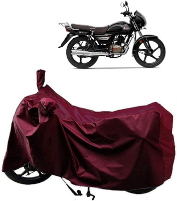ANTOFY Two Wheeler Cover for TVS(Radeon, Maroon)