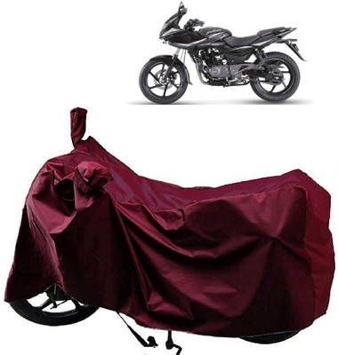 AutoFave Two Wheeler Cover for Bajaj(Pulsar 220F, Maroon)