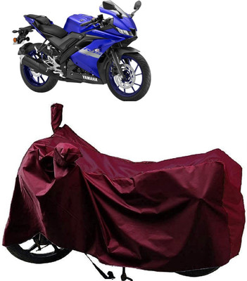 AutoFave Two Wheeler Cover for Yamaha(R15, Maroon)