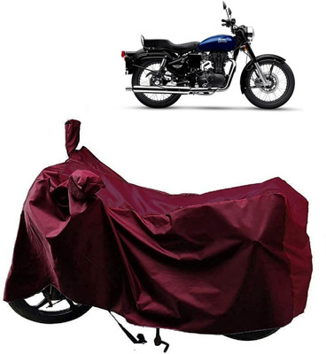 ANTOFY Two Wheeler Cover for Royal Enfield(Bullet Electra Twinspark, Maroon)